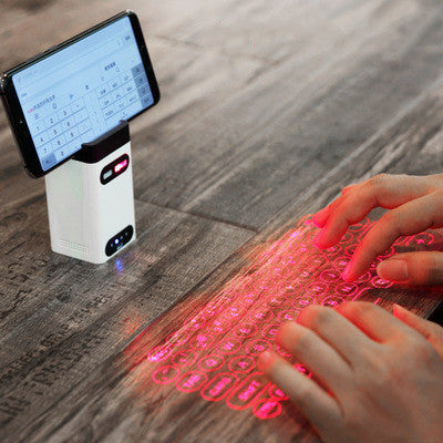 Virtual Laser Keyboard with Mouse | Bluetooth Wireless Projector for Phone, Tablet & Laptop