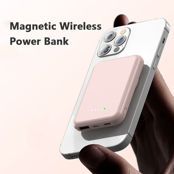 Mini Magnetic Wireless Power Bank 5000mAh | Fast Portable Charger